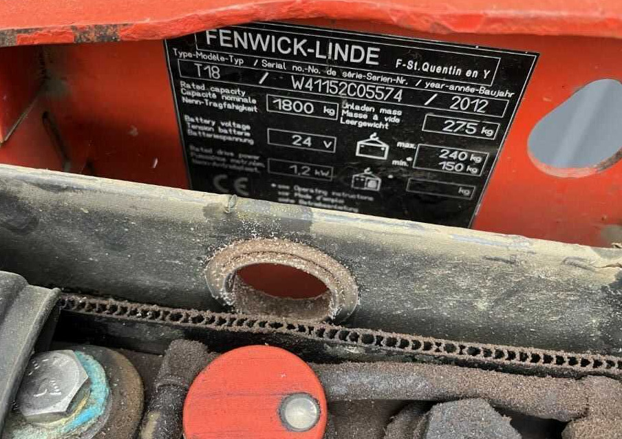 Linde T18 - 팔레트 트럭 : 사진 4 Linde T18 - 팔레트 트럭 : 사진 4