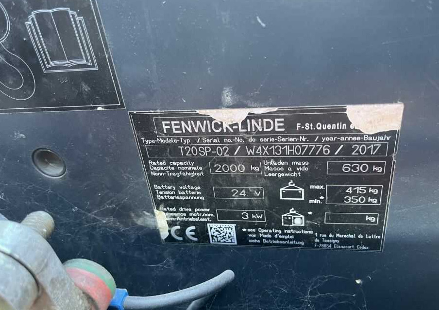 Linde T20SP-02 - 팔레트 트럭 : 사진 4 Linde T20SP-02 - 팔레트 트럭 : 사진 4