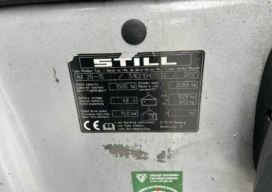 Still RX20-15 - 전기 지게차 : 사진 4 Still RX20-15 - 전기 지게차 : 사진 4