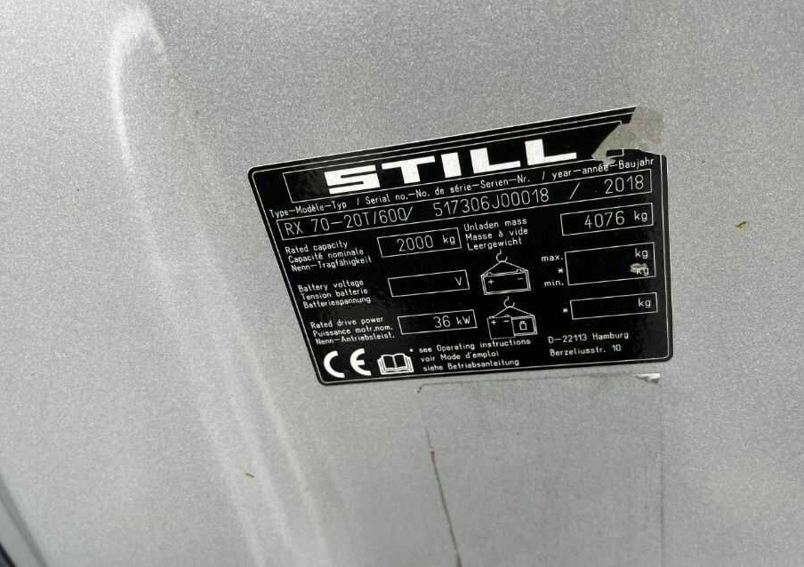 Still RX70-20T/600 - LPG 지게차 : 사진 4 Still RX70-20T/600 - LPG 지게차 : 사진 4