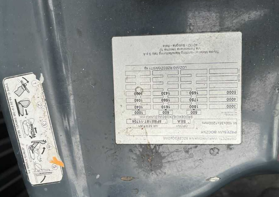 Toyota 8FBE18T - 전기 지게차 : 사진 5 Toyota 8FBE18T - 전기 지게차 : 사진 5