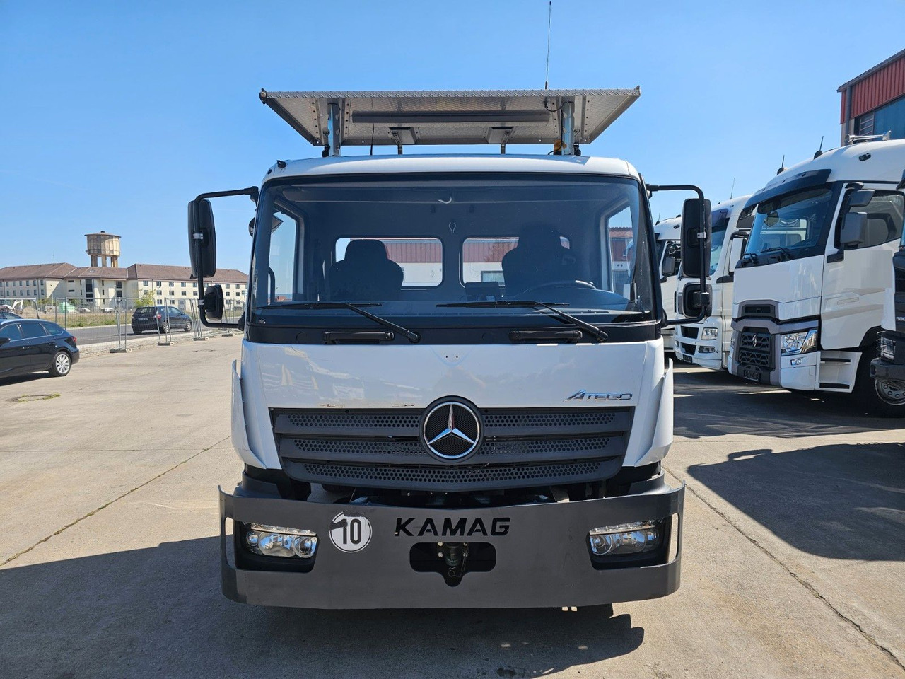 Mercedes-Benz KAMAG * WBH25 * UMSETZER * KLIMA * STANDHEIZ. * - 컨테이너 운반 장치/ 스와프 보디 트럭 : 사진 2 Mercedes-Benz KAMAG * WBH25 * UMSETZER * KLIMA * STANDHEIZ. * - 컨테이너 운반 장치/ 스와프 보디 트럭 : 사진 2