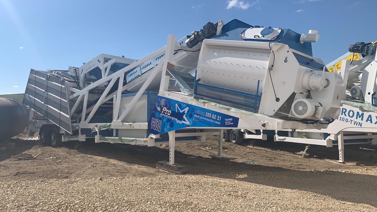 Mobile Concrete Batching Plant M120-TWN (120m3/h) - 콘크리트 플랜트 : 사진 3 Mobile Concrete Batching Plant M120-TWN (120m3/h) - 콘크리트 플랜트 : 사진 3