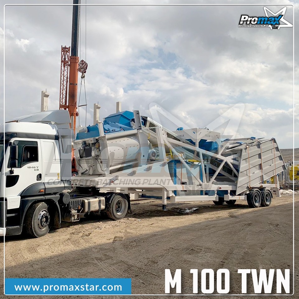 PROMAX MOBILE CONCRETE BATCHING PLANT M100-TWN (100m3/h) - 콘크리트 플랜트 : 사진 5 PROMAX MOBILE CONCRETE BATCHING PLANT M100-TWN (100m3/h) - 콘크리트 플랜트 : 사진 5