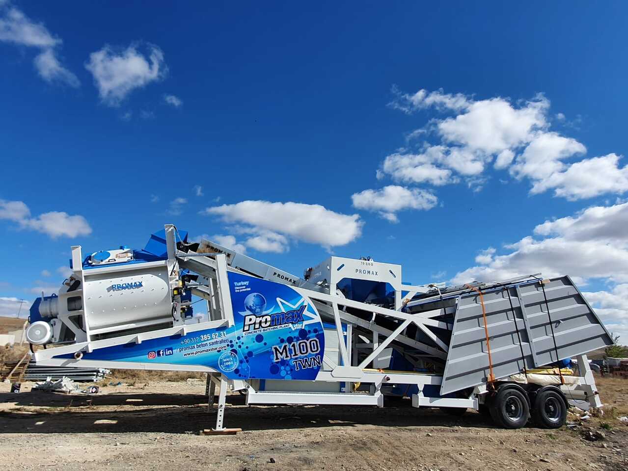 PROMAX MOBILE CONCRETE BATCHING PLANT M100-TWN (100m3/h) - 콘크리트 플랜트 : 사진 3 PROMAX MOBILE CONCRETE BATCHING PLANT M100-TWN (100m3/h) - 콘크리트 플랜트 : 사진 3