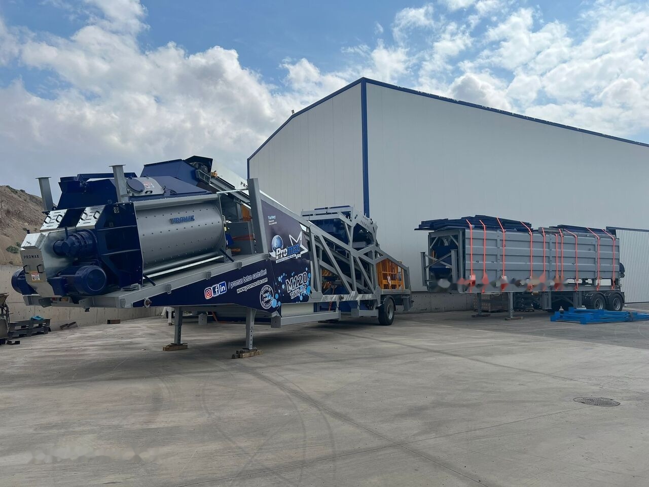 Promax Mobile Concrete Batching Plant PROMAX M120-TWN DT (120m³/h) - 콘크리트 플랜트 : 사진 1 Promax Mobile Concrete Batching Plant PROMAX M120-TWN DT (120m³/h) - 콘크리트 플랜트 : 사진 1