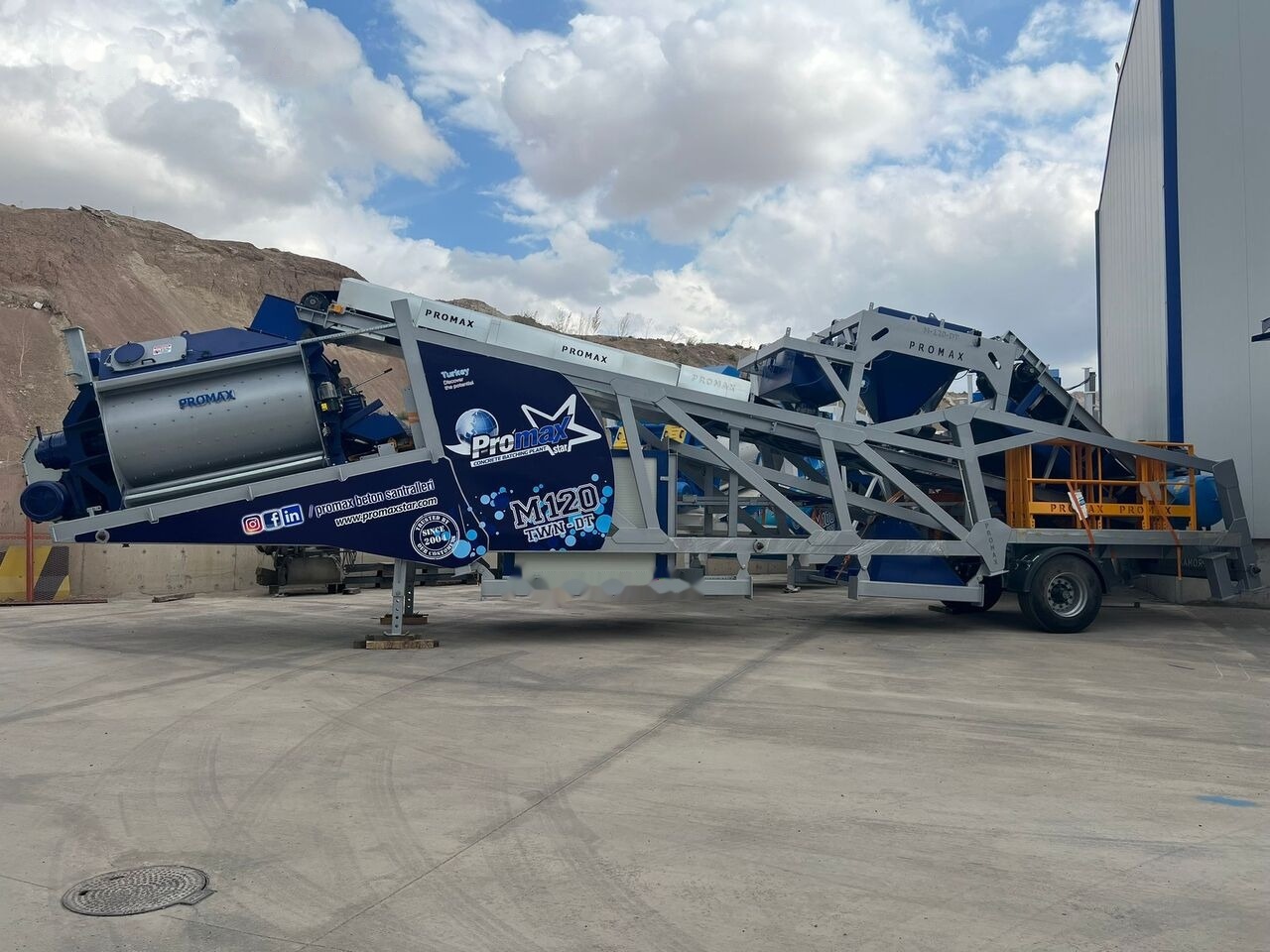 Promax Mobile Concrete Batching Plant PROMAX M120-TWN DT (120m³/h) - 콘크리트 플랜트 : 사진 3 Promax Mobile Concrete Batching Plant PROMAX M120-TWN DT (120m³/h) - 콘크리트 플랜트 : 사진 3