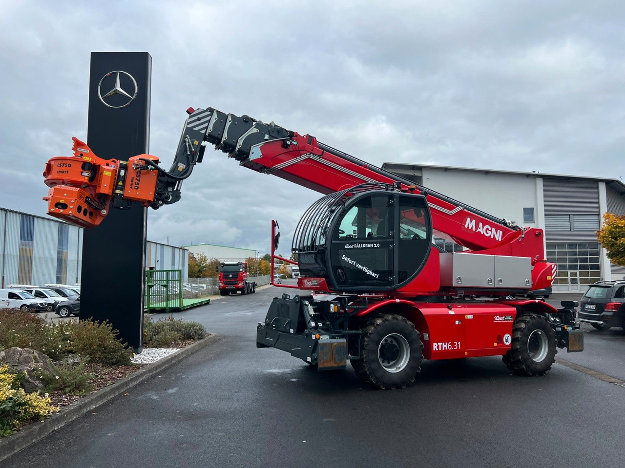 Magni RTH 6.31 SH / Fällkran 2 / Westtech CS750 - 텔레스코픽 핸들러 : 사진 1 Magni RTH 6.31 SH / Fällkran 2 / Westtech CS750 - 텔레스코픽 핸들러 : 사진 1