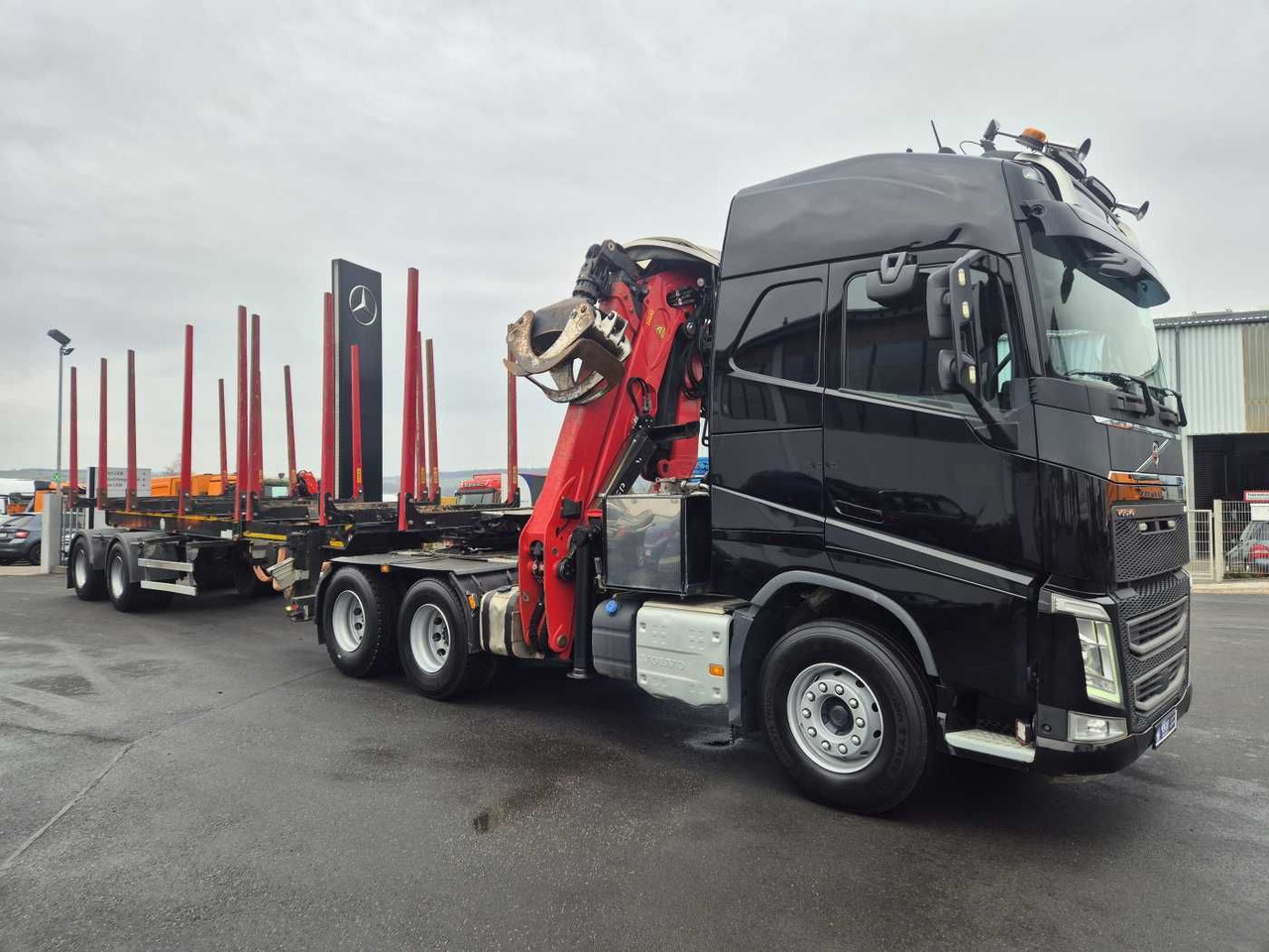 Volvo FH 540 6x4 Palfinger S260Z96 Doll Teleskop-Langh - 목재 트럭 : 사진 3 Volvo FH 540 6x4 Palfinger S260Z96 Doll Teleskop-Langh - 목재 트럭 : 사진 3