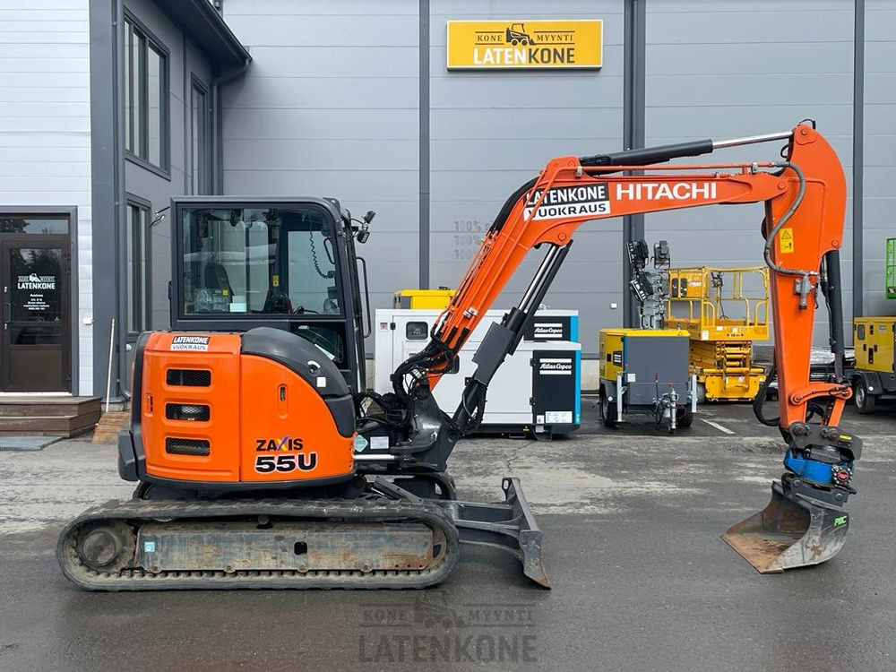 Hitachi ZX 55U-5A kaivinkone - 크롤러 굴삭기 : 사진 1 Hitachi ZX 55U-5A kaivinkone - 크롤러 굴삭기 : 사진 1