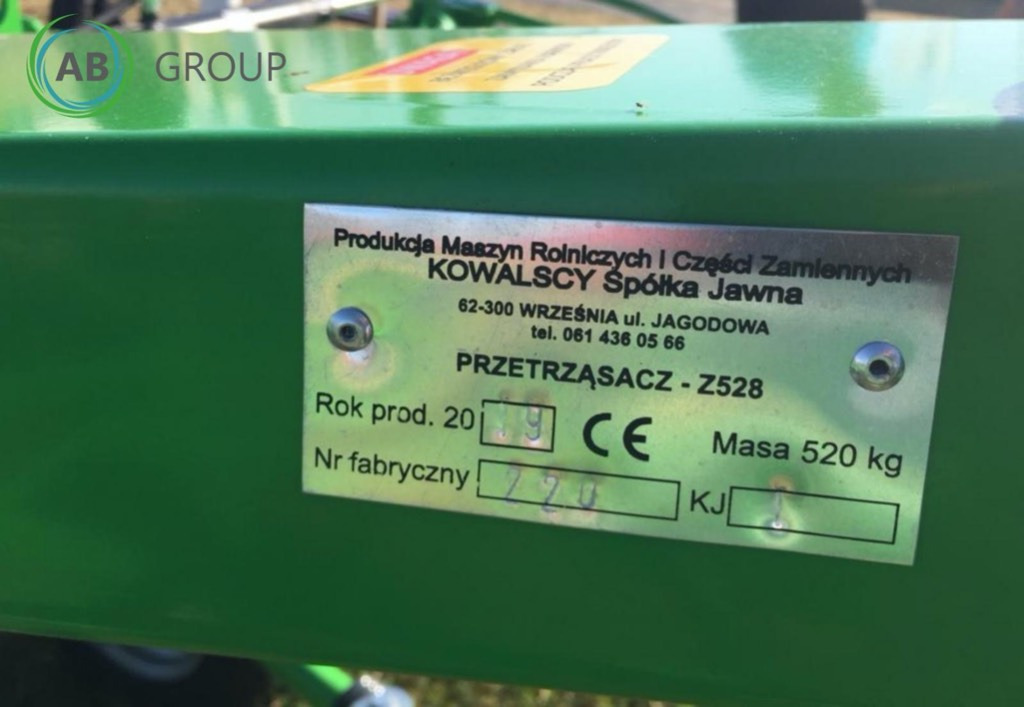 Kowalski rotary tedder Z528 (PKM53), 5,3 m - 반전기/ 레이크 : 사진 4 Kowalski rotary tedder Z528 (PKM53), 5,3 m - 반전기/ 레이크 : 사진 4