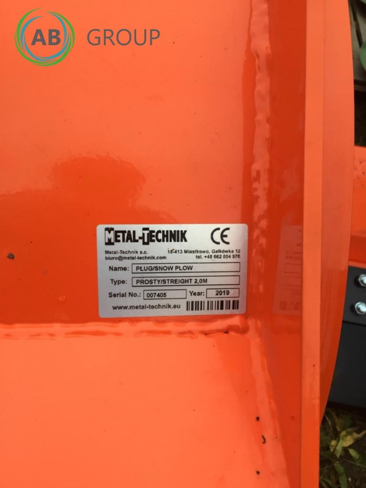 Metal-Technik straight snow plow 2m - 제설차 농업용 기계 용 : 사진 5 Metal-Technik straight snow plow 2m - 제설차 농업용 기계 용 : 사진 5