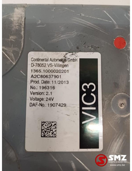 DAF Occ ECU VIC3 regeleenheid DAF - ECU 트럭 용 : 사진 5 DAF Occ ECU VIC3 regeleenheid DAF - ECU 트럭 용 : 사진 5