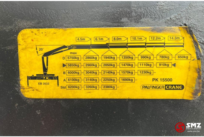 Palfinger Occ Autolaadkraan Palfinger PK15500 - 크레인 붐 : 사진 5 Palfinger Occ Autolaadkraan Palfinger PK15500 - 크레인 붐 : 사진 5