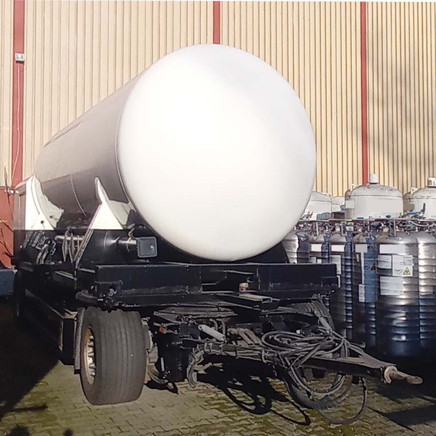 GOFA Gas tank trailer cryogenic used for oxygen, nitrogen, argon, gas. - 유조 세미 트레일러 : 사진 1 GOFA Gas tank trailer cryogenic used for oxygen, nitrogen, argon, gas. - 유조 세미 트레일러 : 사진 1