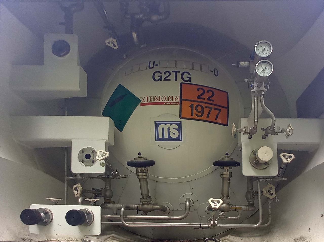 유조 세미 트레일러 Ziemann LNG Methan Gas Cryogenic tank container 40ft tank : 사진 6