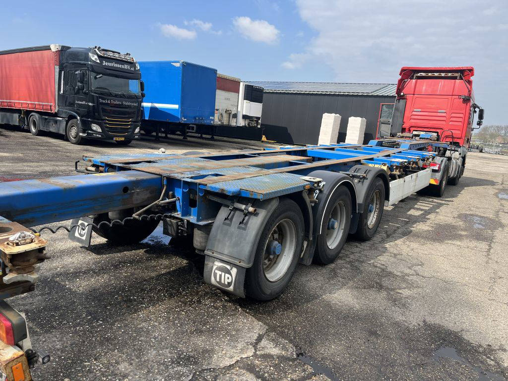 Krone 40FT HC, Voor en achter-uitschuifbaar, BPW 3 stuks - 컨테이너 운반 장치/ 스와프 보디 세미 트레일러 : 사진 3 Krone 40FT HC, Voor en achter-uitschuifbaar, BPW 3 stuks - 컨테이너 운반 장치/ 스와프 보디 세미 트레일러 : 사진 3