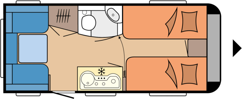Hobby ONTOUR 460 DL - 캐러밴 : 사진 1 Hobby ONTOUR 460 DL - 캐러밴 : 사진 1