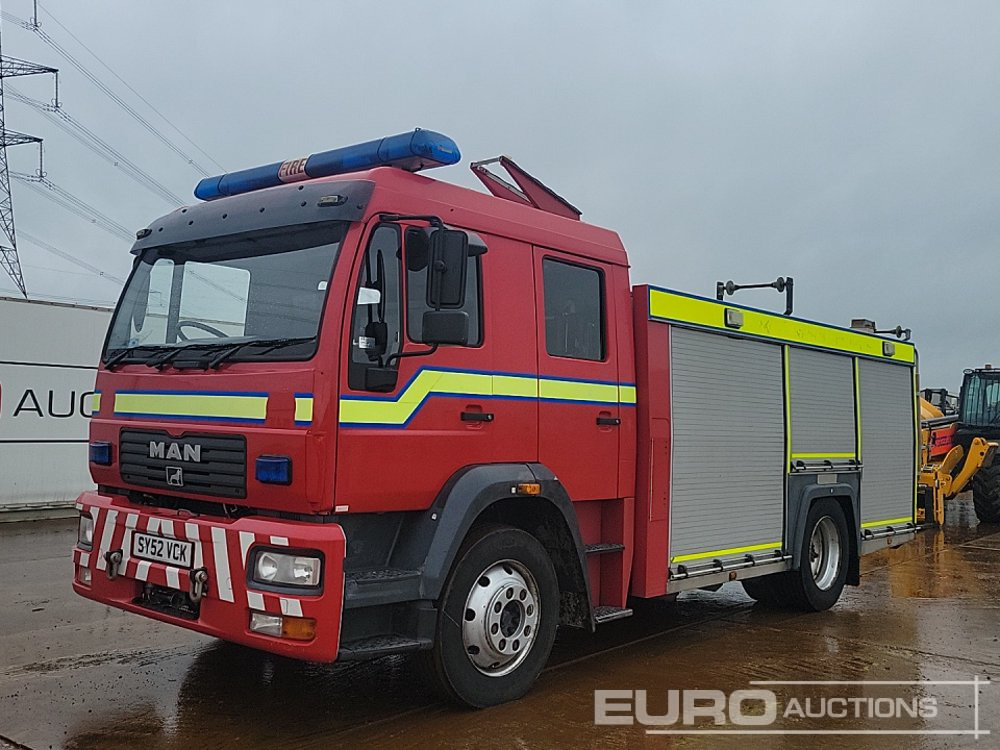 2002 MAN 4x2 Fire Engine, Automatic Gearbox - 소방차 : 사진 1 2002 MAN 4x2 Fire Engine, Automatic Gearbox - 소방차 : 사진 1