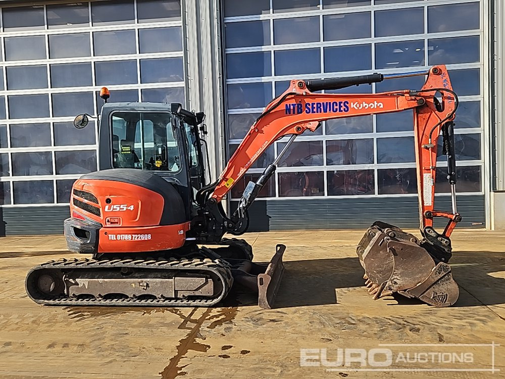 2011 Kubota U55-4 - 미니 굴삭기 : 사진 2 2011 Kubota U55-4 - 미니 굴삭기 : 사진 2