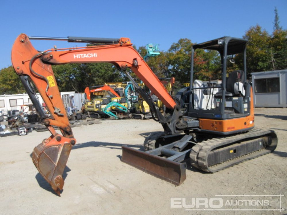 2013 Hitachi ZX40U-5A Rubber Tracks, Blade, Piped, Offset, Canopy - 미니 굴삭기 : 사진 1 2013 Hitachi ZX40U-5A Rubber Tracks, Blade, Piped, Offset, Canopy - 미니 굴삭기 : 사진 1
