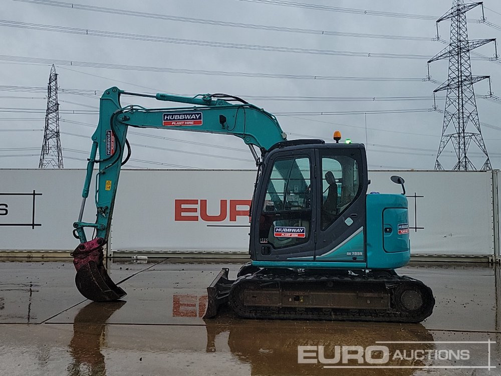 2014 Kobelco SK75SR-3E - 미니 굴삭기 : 사진 2 2014 Kobelco SK75SR-3E - 미니 굴삭기 : 사진 2