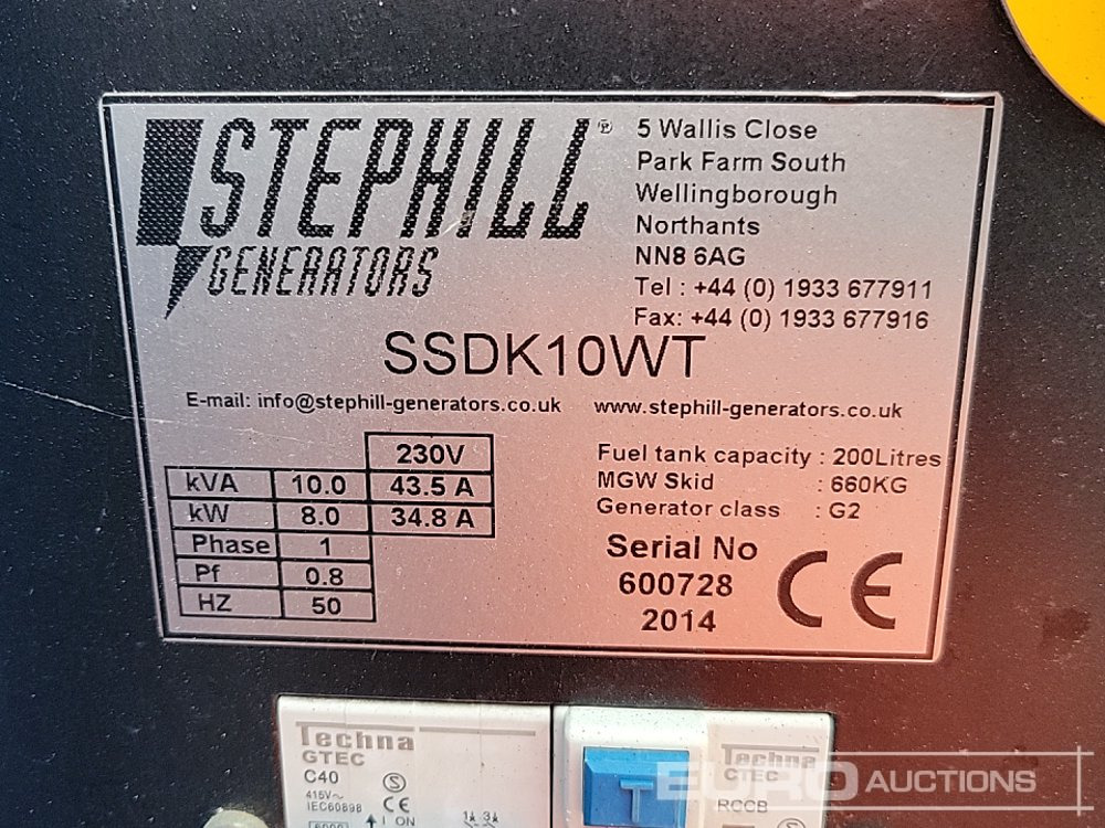 발전기 세트 2014 Stephill SSDK10WT : 사진 22