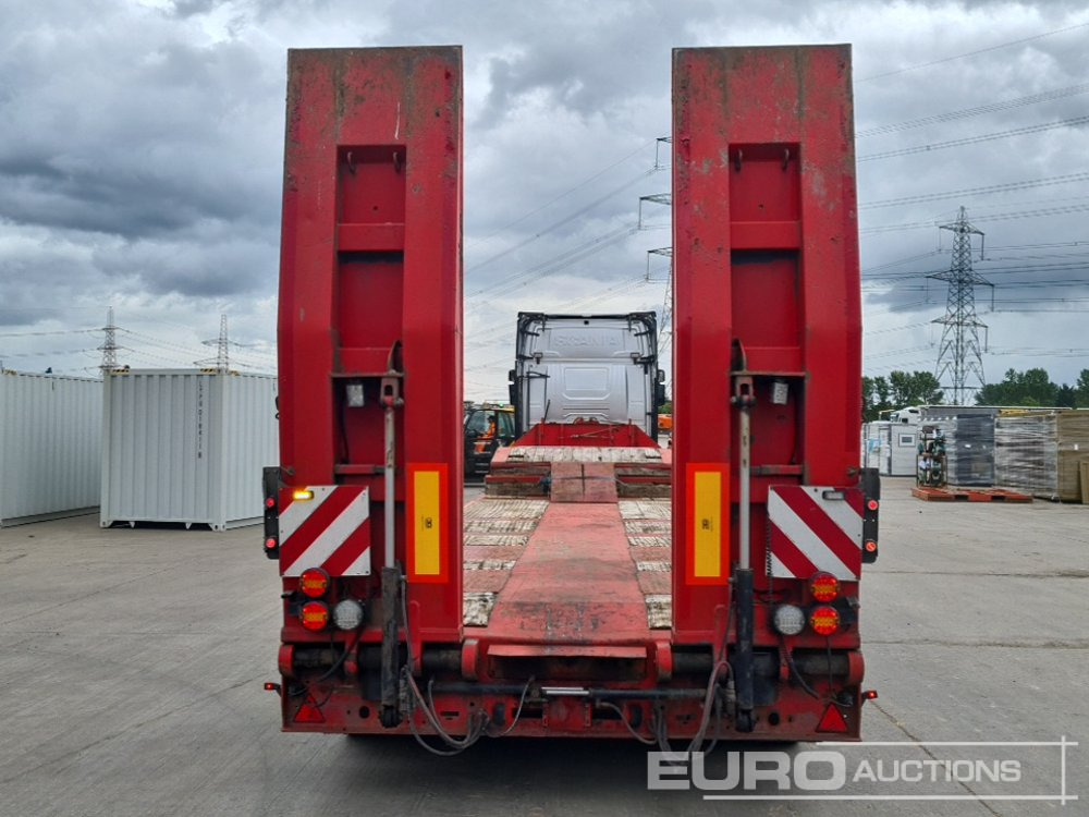 2015 Faymonville 4 Axle Step Frame Extendable Low Loader Trailer, Twin Axle Rear Steer, Ramps - 저하대 세미 트레일러 : 사진 4 2015 Faymonville 4 Axle Step Frame Extendable Low Loader Trailer, Twin Axle Rear Steer, Ramps - 저하대 세미 트레일러 : 사진 4