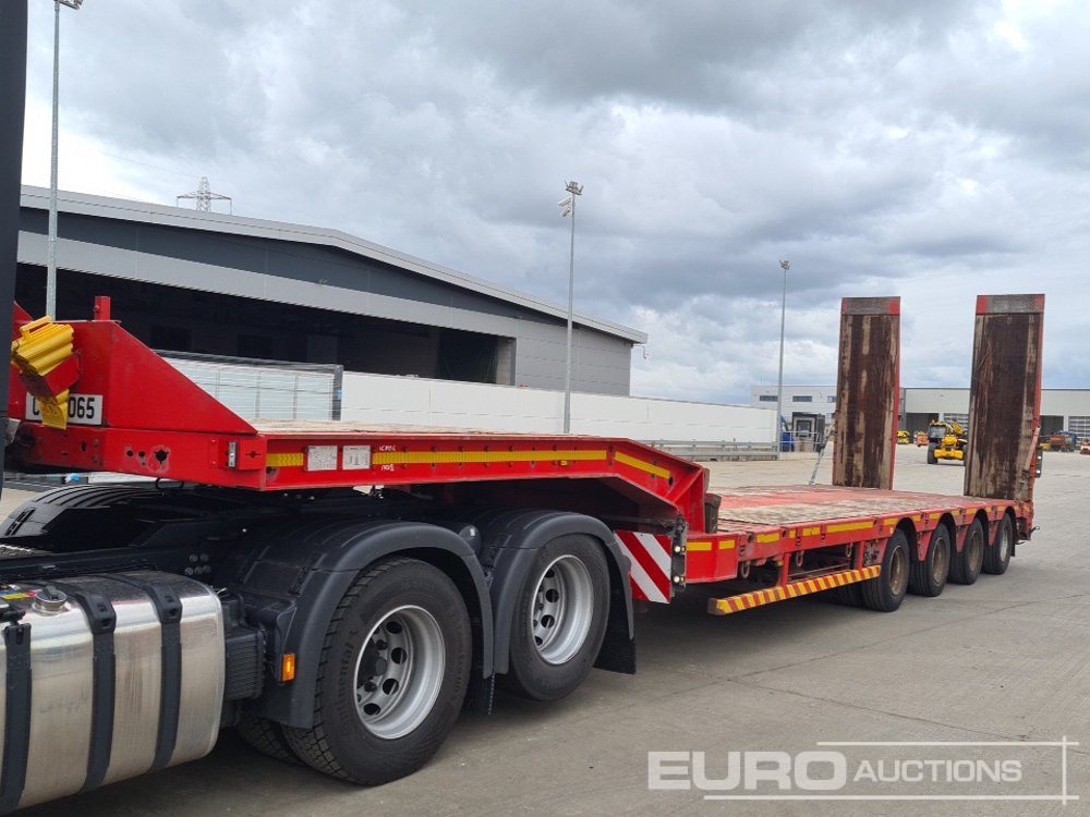 2015 Faymonville 4 Axle Step Frame Extendable Low Loader Trailer, Twin Axle Rear Steer, Ramps - 저하대 세미 트레일러 : 사진 1 2015 Faymonville 4 Axle Step Frame Extendable Low Loader Trailer, Twin Axle Rear Steer, Ramps - 저하대 세미 트레일러 : 사진 1