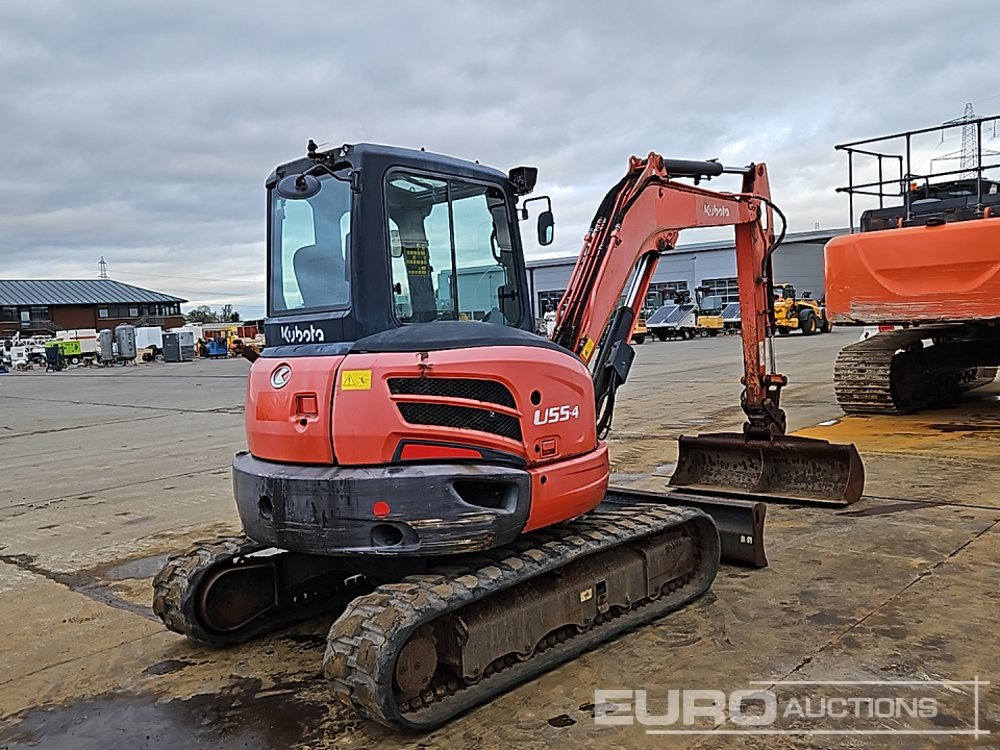 2015 Kubota U55-4 - 미니 굴삭기 : 사진 5 2015 Kubota U55-4 - 미니 굴삭기 : 사진 5