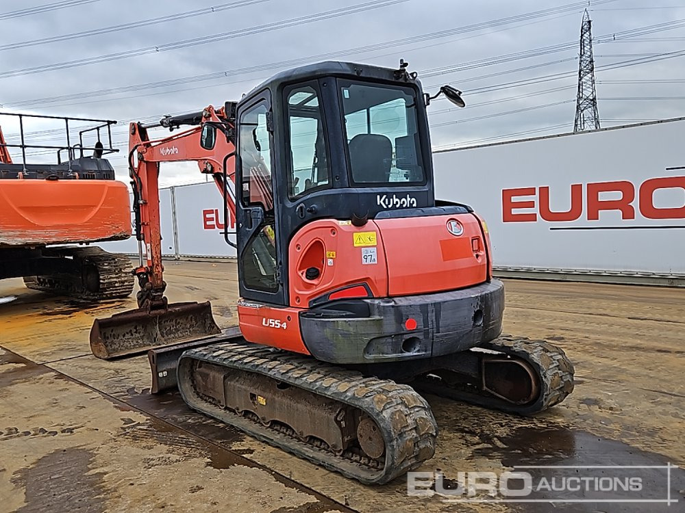 2015 Kubota U55-4 - 미니 굴삭기 : 사진 3 2015 Kubota U55-4 - 미니 굴삭기 : 사진 3