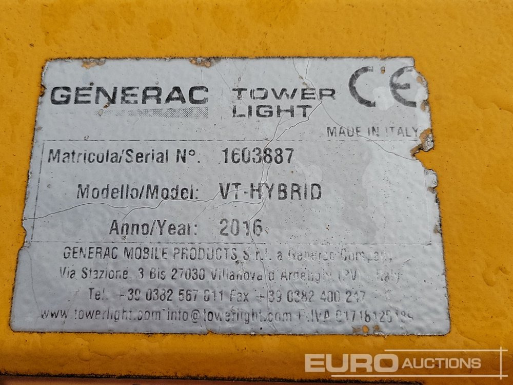 조명 타워 2016 Generac VT-Hybrid : 사진 31