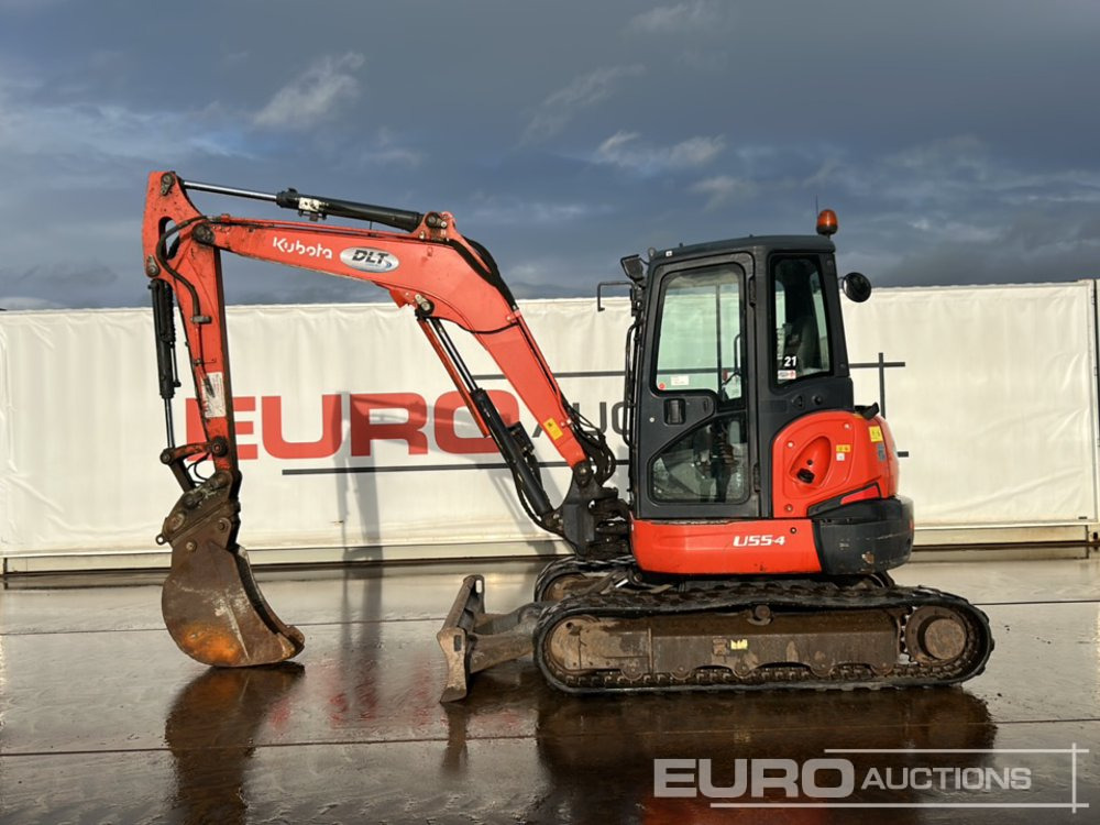 2016 Kubota U55-4 - 미니 굴삭기 : 사진 2 2016 Kubota U55-4 - 미니 굴삭기 : 사진 2
