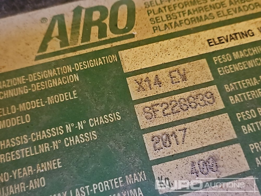 고가작업 플랫폼 2017 Airo X14EW : 사진 26 고가작업 플랫폼 2017 Airo X14EW : 사진 26