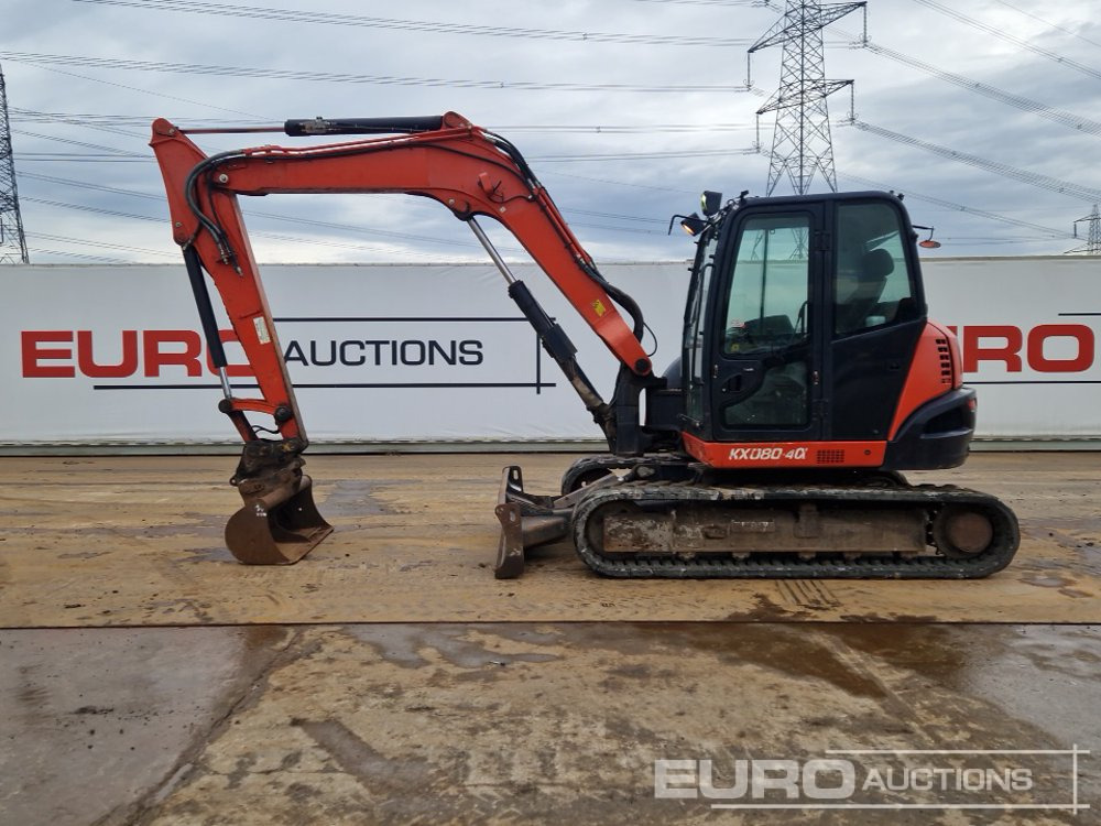 2018 Kubota KX080-4A - 미니 굴삭기 : 사진 2 2018 Kubota KX080-4A - 미니 굴삭기 : 사진 2