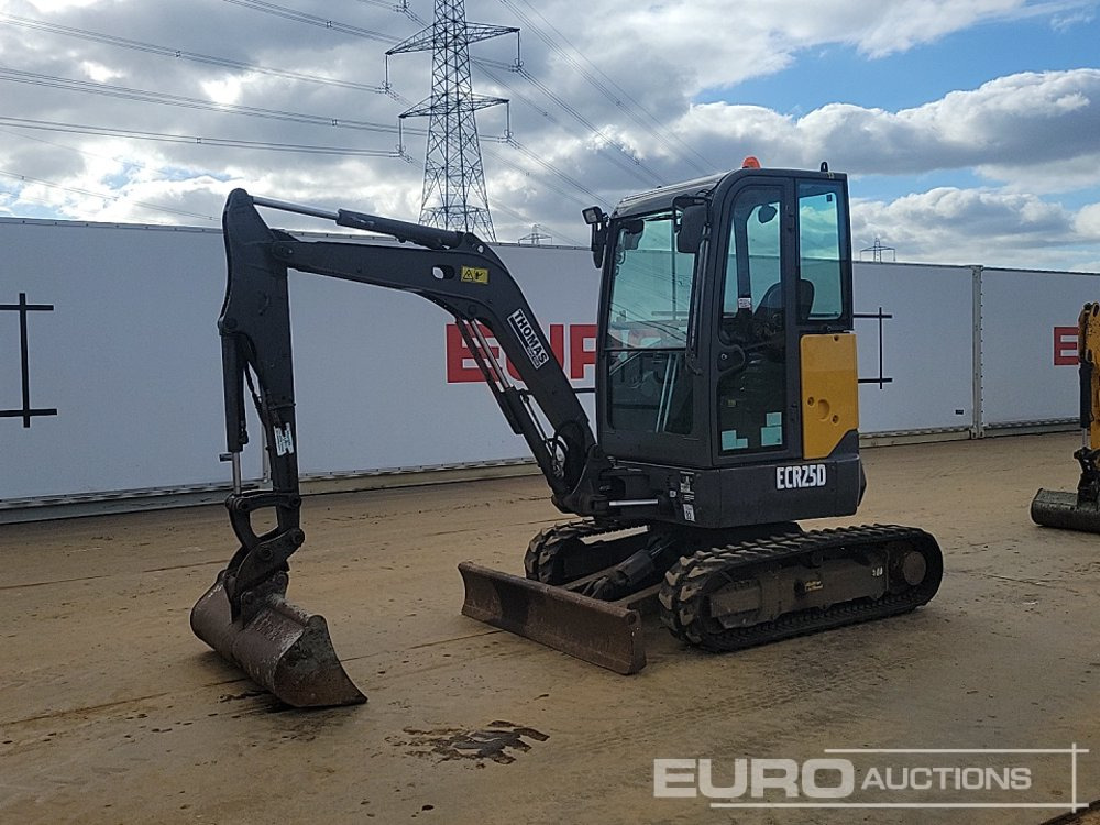 2018 Volvo ECR25D - 미니 굴삭기 : 사진 1 2018 Volvo ECR25D - 미니 굴삭기 : 사진 1