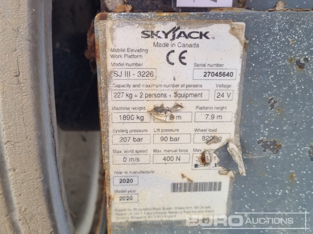 고가작업 플랫폼 2020 SkyJack SJ3226 : 사진 38