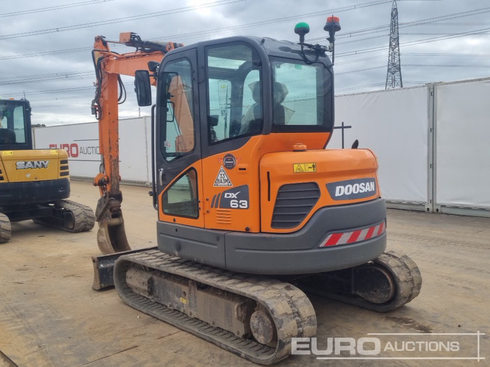 2021 Doosan DX63-3 - 미니 굴삭기 : 사진 3 2021 Doosan DX63-3 - 미니 굴삭기 : 사진 3