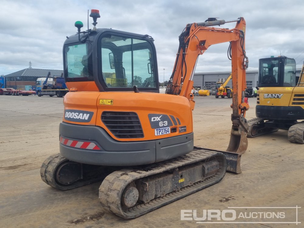 2021 Doosan DX63-3 - 미니 굴삭기 : 사진 5 2021 Doosan DX63-3 - 미니 굴삭기 : 사진 5
