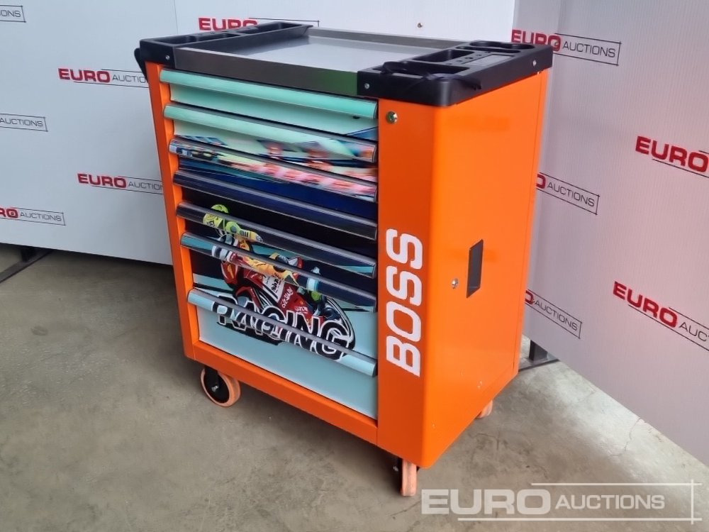 Boss Wheeled Tool Cart with 258pc Tools (Orange) - 작업장 장비 : 사진 1 Boss Wheeled Tool Cart with 258pc Tools (Orange) - 작업장 장비 : 사진 1