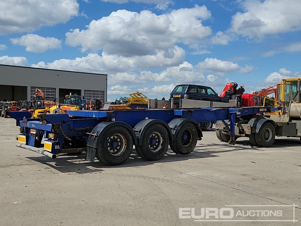 Dennison Trailers Tri Axle Skelton Trailer, Lift Axle - 드롭사이드/ 플랫베드 세미 트레일러 : 사진 5 Dennison Trailers Tri Axle Skelton Trailer, Lift Axle - 드롭사이드/ 플랫베드 세미 트레일러 : 사진 5