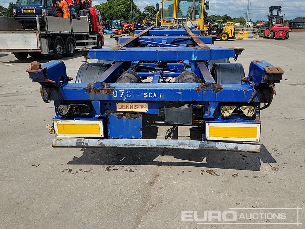 Dennison Trailers Tri Axle Skelton Trailer, Lift Axle - 드롭사이드/ 플랫베드 세미 트레일러 : 사진 4 Dennison Trailers Tri Axle Skelton Trailer, Lift Axle - 드롭사이드/ 플랫베드 세미 트레일러 : 사진 4