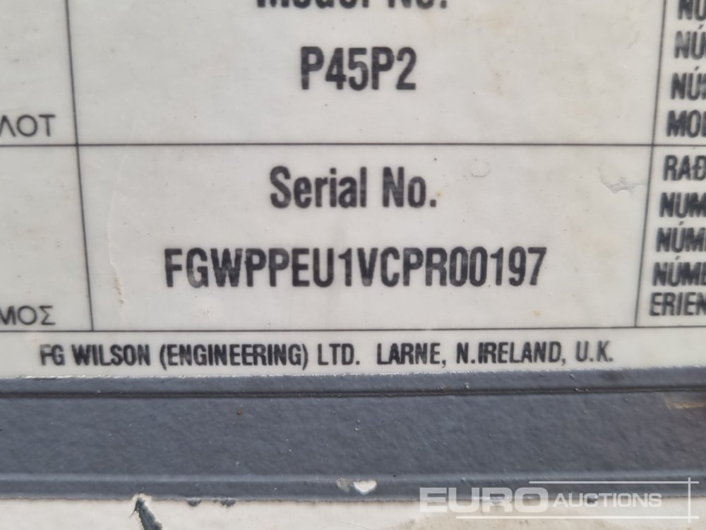 발전기 세트 FG Wilson P45P2 : 사진 40