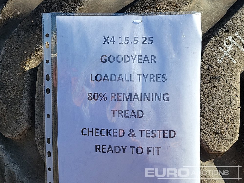Goodyear 15.5-25 Tyre (4 of) - 타이어 : 사진 5 Goodyear 15.5-25 Tyre (4 of) - 타이어 : 사진 5