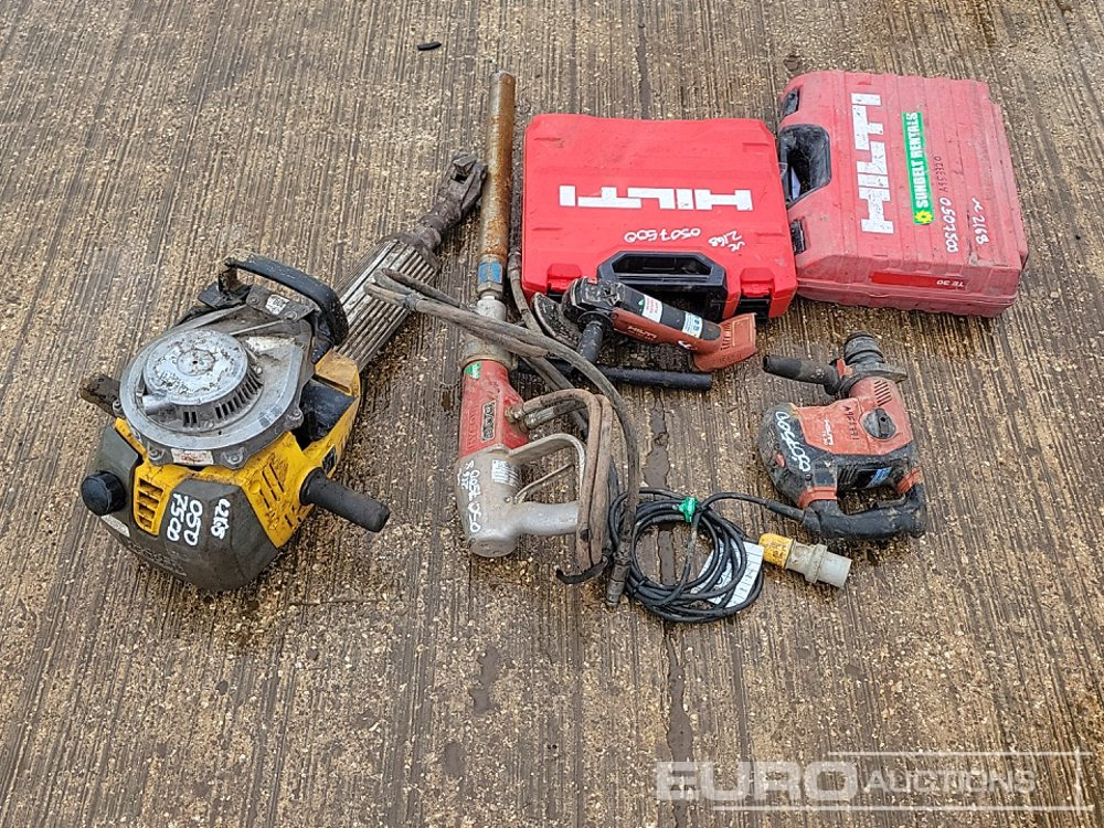 Hilti Hammer Drill (2 of), Hilti Battery Impact Gun, Hilti Battery Grinder, Hycon Hydraulic Core Drill, Wacker Neuson Hand Held Breaker - 건설장비 : 사진 4 Hilti Hammer Drill (2 of), Hilti Battery Impact Gun, Hilti Battery Grinder, Hycon Hydraulic Core Drill, Wacker Neuson Hand Held Breaker - 건설장비 : 사진 4