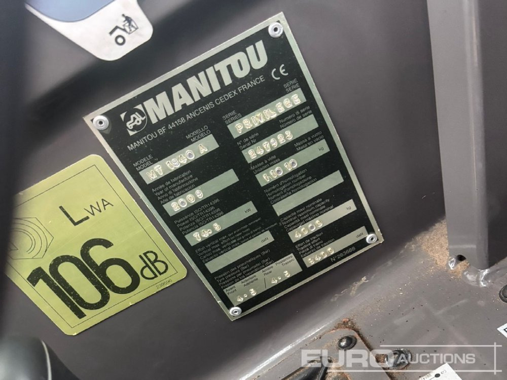 Manitou MT1840A - 텔레스코픽 핸들러 : 사진 5 Manitou MT1840A - 텔레스코픽 핸들러 : 사진 5