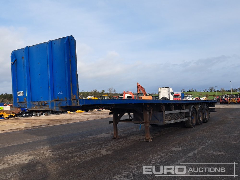 SDC 45' Tri Axle Flat Trailer, BPW Axles, Goal Post Sockets, Twist Locks - 드롭사이드/ 플랫베드 세미 트레일러 : 사진 1 SDC 45' Tri Axle Flat Trailer, BPW Axles, Goal Post Sockets, Twist Locks - 드롭사이드/ 플랫베드 세미 트레일러 : 사진 1