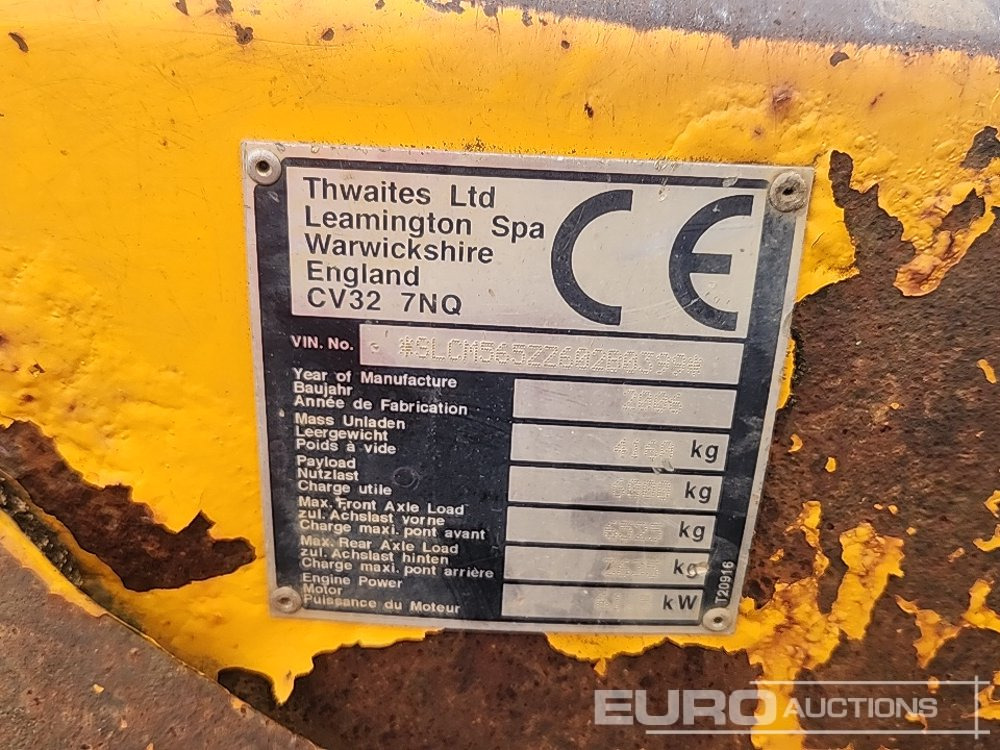 미니 덤프 Thwaites 6 Ton : 사진 21