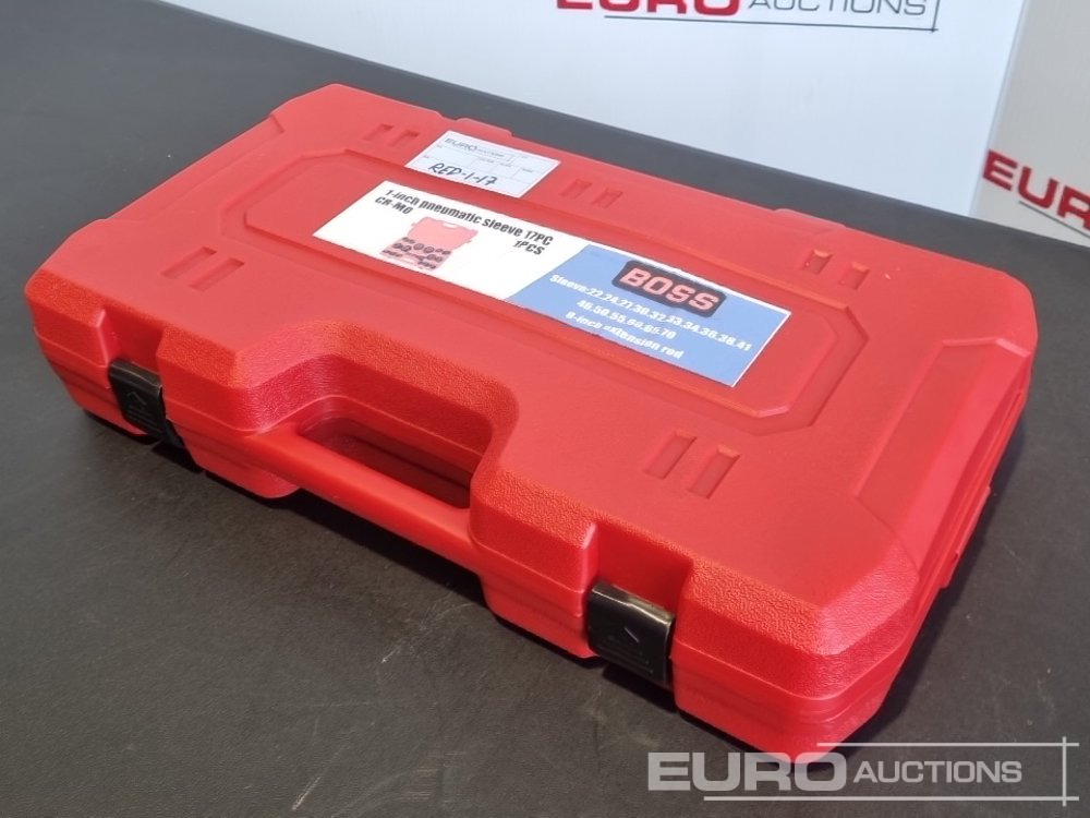 Unused 2025 Boss 1" 17pc Pneumatic Socket Set, 8" Extension Rod - 작업장 장비 : 사진 3 Unused 2025 Boss 1" 17pc Pneumatic Socket Set, 8" Extension Rod - 작업장 장비 : 사진 3