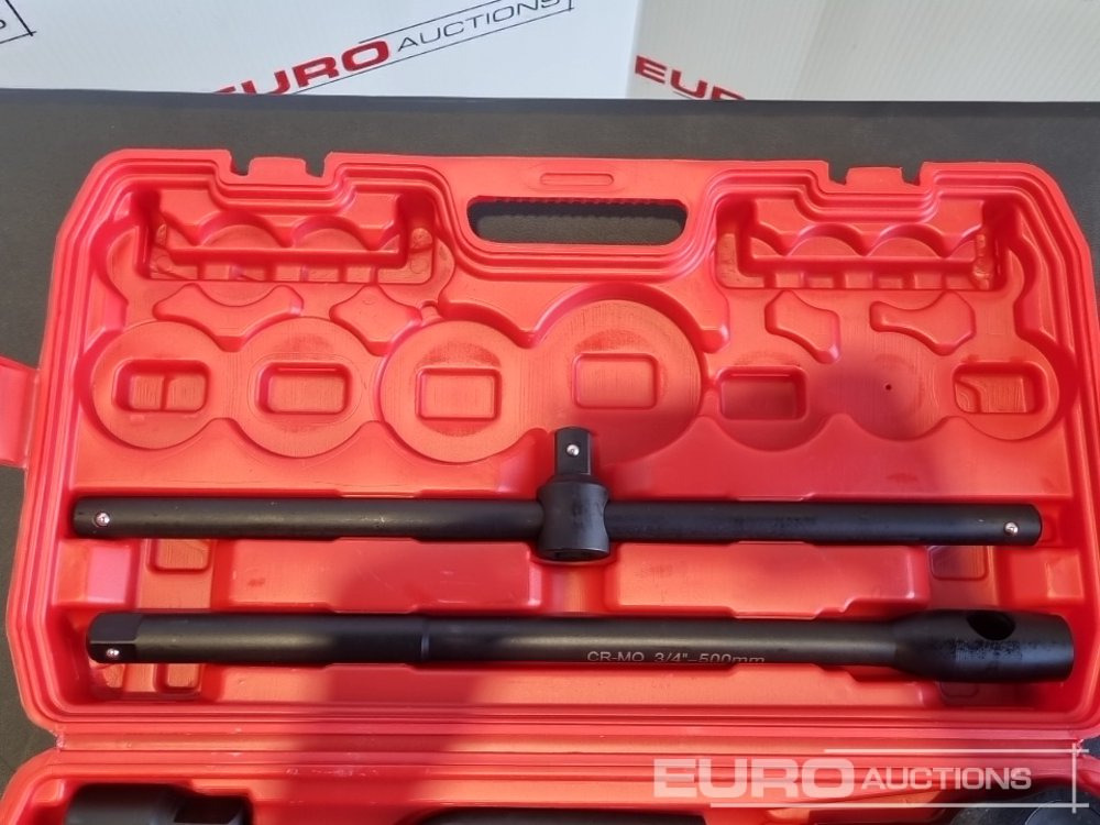 Unused 2025 Boss 3/4" 26pc Heavy Duty Pneumatic Socket Set, 4" Connecting Rod, 8" Connecting Rod Quick Ratchet Wrench, 20" Sliding Road, L Handle Sliding Head Extension Bar - 작업장 장비 : 사진 5 Unused 2025 Boss 3/4" 26pc Heavy Duty Pneumatic Socket Set, 4" Connecting Rod, 8" Connecting Rod Quick Ratchet Wrench, 20" Sliding Road, L Handle Sliding Head Extension Bar - 작업장 장비 : 사진 5